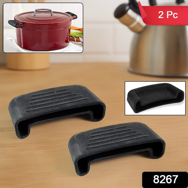 Silicone Rubber Pot Handle Sleeve Cover (2 Pc) - Justgrabit Inc.