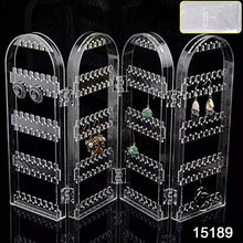 4 Folding Storage Hanger Acrylic Earring Screen Holder Display Stand Clear (1 Set) - Justgrabit Inc.