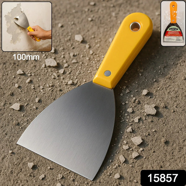 Stainless Steel Putty Knife / Wall Scraper - (100mm / 1 Pc) - justgrabit.in | Just Grab It