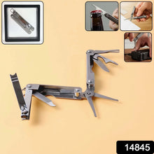 Stainless Steel 8 - in - 1 Multipurpose Pocket Tool Kit - justgrabit.in | Just Grab It