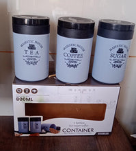 Airtight Containers – For Tea, Coffee, Sugar & More (3 Pcs Set) - justgrabit.in | Just Grab It