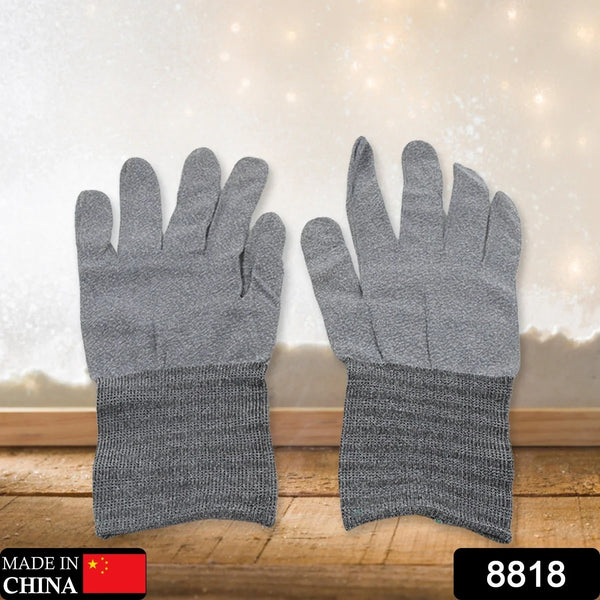1 Pair Cut Resistant Gloves Anti Cut Gloves Heat Resistant Kint Safety Work Gloves High Performance Protection, Food Grade BBQ - justgrabit.in | Just Grab It