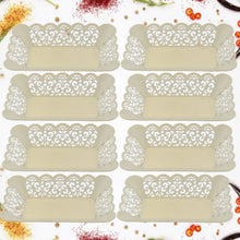 Rectangle Plastic Dinner Plate Snacks / Breakfast, Restaurant Serving Trays Home School Coffee Hotel Kitchen Office (8 Pcs Set) - Justgrabit Inc.