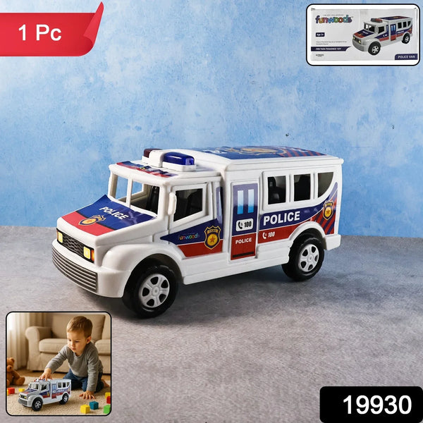 Funwoods Police Van Toy - (1 Pc) - justgrabit.in | Just Grab It