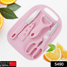 Mini Travel Cutting Board Set, 4 Pcs Portable Mini Camping Plastic Cutting Board & Knife, Fruits & Vegetable Peeler Scissors, Kitchen Knives Set, for travel, picnic, camping, outdoor, park (4 Pc Set) - justgrabit.in | Just Grab It