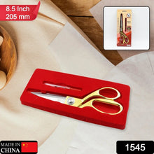 Stainless Steel Tailoring Scissor Sharp Cloth Cutting for Professionals (Golden) - justgrabit.in | Just Grab It