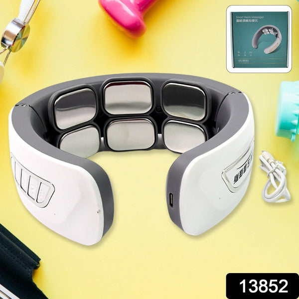 6 Heads Smart Electric Neck and Back Pulse Massager Wireless (1 Pc) - justgrabit.in | Just Grab It