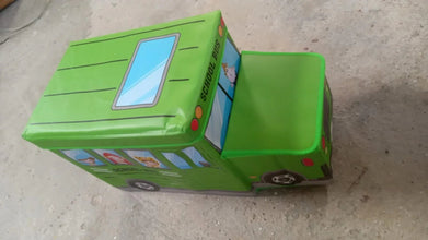 Foldable Bus Shape Toy Box Storage with Lid for Storage of Toys Basket Useful as Toy Organizer mountable Racks Surface Multipurpose Basket for Kids Wardrobe Cabinet Wood with Cloth Cover For Home Decor Books, Game, Baby Cloth (Mix Color & Design ) - Justgrabit Inc.