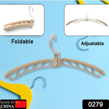 Portable Folding Clothes Hanger (1 Pc): 360° Rotation, Travel, Adjustable - Justgrabit Inc.