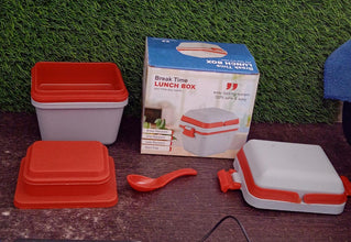 Airtight Lunch Box with Handle & Push Lock - Justgrabit Inc.