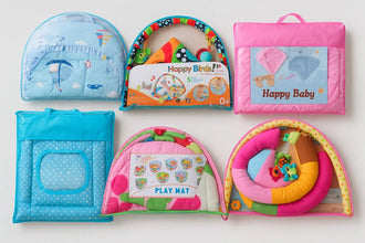 Multipurpose Baby Play Gym and Sleeping Mat (Mix Design / 1 Pc) - Justgrabit Inc.
