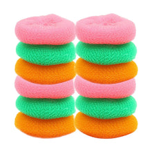 Plastic Scrubber Round Nylon Scrubbers (12Pcs Set) - Justgrabit Inc.
