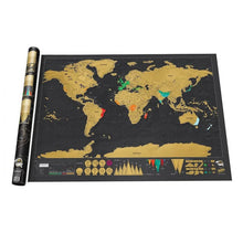 Scratch Off Map Interactive Vacation Poster World Travel Maps - Justgrabit Inc.