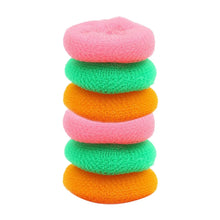Plastic Scrubber Round Nylon Scrubbers (Pack of 6) - Justgrabit Inc.