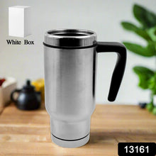 Stainless Steel Coffee Mug (1 Pc / With lid & Handle) - Justgrabit Inc.