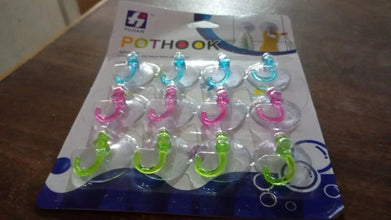 Transparent Rubber Vacuum Sucker Hooks Hanger Strong Suction Cup (12 Pc) - Justgrabit Inc.