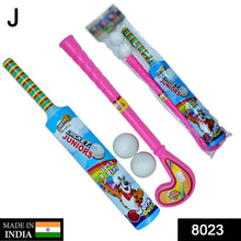 Combo of Light Weight Plastic Bat, Ball & Hockey for Kids - Justgrabit Inc.
