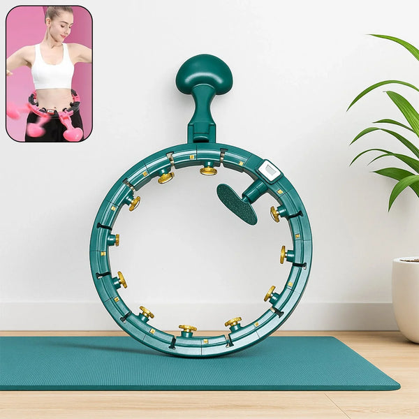 Fitness Adjustable Detachable Fitness Hula Hoop Ring Smart Round Count & Weight Loss Gym Equipment Exercise Smart Hula Hoops - Justgrabit Inc.