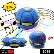 Football Flat Throw Disc - with 3 LED Light Flying Toys - Justgrabit Inc.