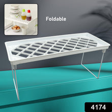 Folding Storage Organizer Stack Shelf Rack (1 Pc) - justgrabit.in | Just Grab It