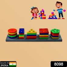 Geometric Brick - 5 Angle Matching Column Blocks for Kids - Preschool Educational Learning Toys. - Justgrabit Inc.