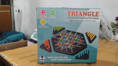 Strategic Triangle Color Matching Puzzle Board Game for Kids & Family - justgrabit.in | Just Grab It