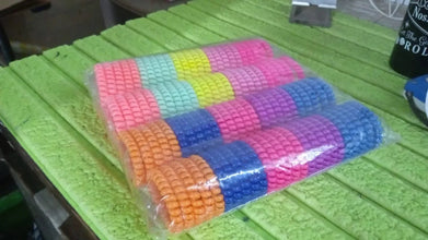 Telephone Wire Hair bands Pack of 100 Pcs, Hair accessories - justgrabit.in | Just Grab It
