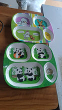 Kids 4 - Compartment Melamine Partition Plate (1 Pc / 24×22 Cm) - justgrabit.in | Just Grab It