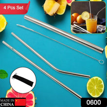 Reusable Stainless Steel Straws with Case for Drinking (4 Pc, Eco - Friendly) - Justgrabit Inc.