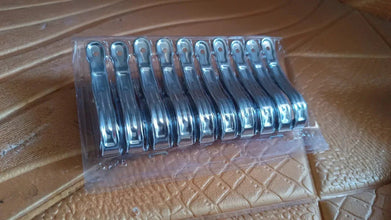 Stainless Steel Clothes pins Beach Towel Clips (10 Pcs Set) - Justgrabit Inc.