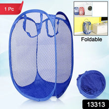 Foldable Collapsible Mesh Laundry Bag Pack Of 1 (Mix Color) - justgrabit.in | Just Grab It