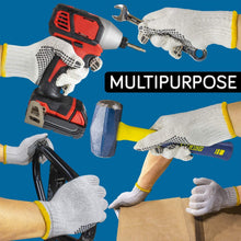 Unisex Knitted / Sewing Cotton Plain Hand Gloves Raw White - Justgrabit Inc.