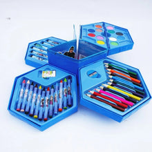 46 Pcs Plastic Art Colour Set with Color , Crayons, Oil Pastel and Sketch Pens - Justgrabit Inc.