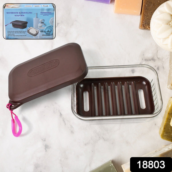Bathroom & Travel Plastic Soap Box with Lid ,Sabudani (1 Pc) - justgrabit.in | Just Grab It