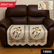 Floral Sofa Protector Runner - (1 Pc / 220x27 Inch) - justgrabit.in | Just Grab It