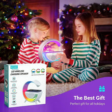 3 - in - 1 Multi - Function LED Night Lamp with Bluetooth Speaker, Wireless Charging, for Bedroom for Music, Party and Mood Lighting - Perfect Gift for All Occasions blootuth speaker (Media Player) - justgrabit.in | Just Grab It