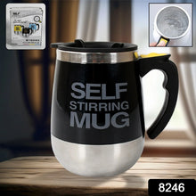 Self Stirring Mug With Lid used in all kinds of household and official places for serving drinks, coffee, any types of beverages etc. (1 Pc / 400 ML) - Justgrabit Inc.