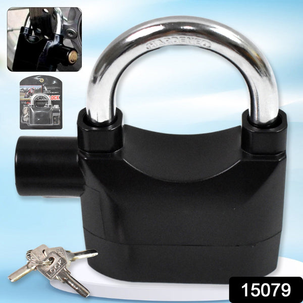 Plastic Body Waterproof Siren Alarm Smart Alarm Lock & 3 Keys (1 Set) - justgrabit.in | Just Grab It