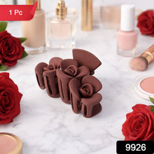 Elegant Rose - Shaped Hair Claw Clip for Women & Girls (1 Pc) - justgrabit.in | Just Grab It