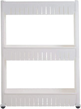 Multipurpose 3 Layer Slim Side Space Saving Storage Organizer Rack Shelf - Justgrabit Inc.