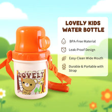 Lovely Cartoon Printed Plastic Cup with Lid (Approx. 350 ML, 1 Pc) - justgrabit.in | Just Grab It