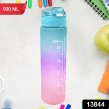Plastic Colorful Motivational Water Bottle with Straw (900 ML) - justgrabit.in | Just Grab It