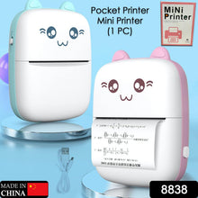 Pocket Mini Bluetooth Thermal Printer Wireless Smart Printer for Photos (Includes 1 Roll Paper) - justgrabit.in | Just Grab It
