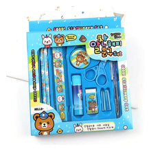 10 - Pc Stationery Set for School, Office & Gifts with Pencil, Pen, Scissors - justgrabit.in | Just Grab It