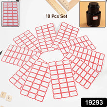 Multipurpose Blank Label Sticker Sheets (10 Sheet Set) - Justgrabit Inc.