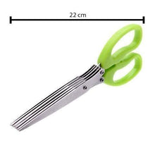 Stainless Steel 5 - Blade Herb Scissors - justgrabit.in | Just Grab It