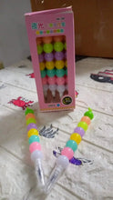 Stylish Pearls Pen Set – Fancy Multicolor Non - Sharpening Moti Gel Pens for Kids (12 Pc Set) - justgrabit.in | Just Grab It