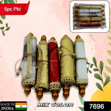 Money Gift Envelopes Lifafa - Multi Color Pack of 5 Premium Designer Envelopes, Colorful Writing Message Scroll, Sandesha Card, Style Shagun Envelope Sagan Gift Envelopes for Weddings, Birthdays, Baby Shower, Anniversary - Justgrabit Inc.