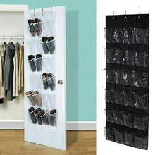24 Grid Over the Door Shoe Organizer Rack Hanging Storage Space Saver (1 Pc) - justgrabit.in | Just Grab It