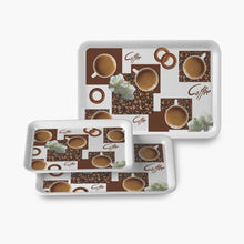 Serving Tray Set (Pack of 3 Pcs / Multicolor / Mix Size) - justgrabit.in | Just Grab It